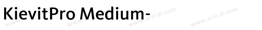 KievitPro Medium字体转换